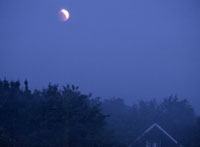 Mond mit Horizont, 170 mm Brennweite